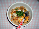 アジのピカタご飯。