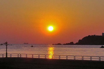夕日