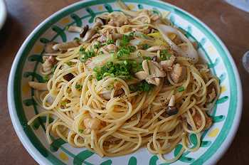 ネギのパスタ