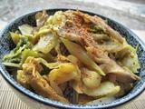 とろり白菜とカリッと油揚げのカレーうどん2