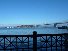 Bay Bridge from San Francisco Ferry Building