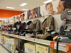 Targetカーシート売り場
