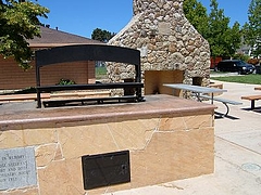 AlbanyMemorialParkのグリル&暖炉?