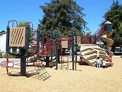 AlbanyMemorialParkの大きい遊具
