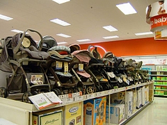 Targetベビーカー売り場