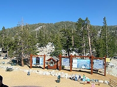 LakeTahoeの頂上からちょっと降りたところ
