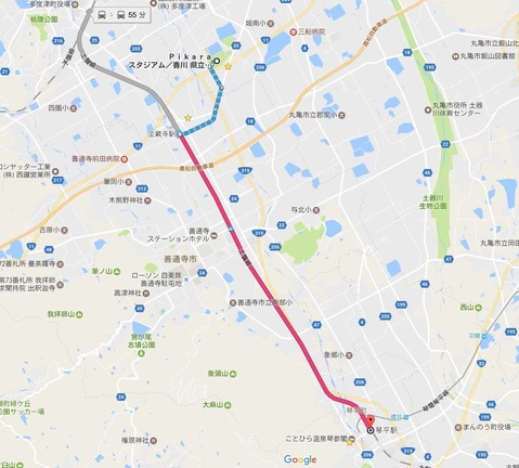 琴平駅~金蔵寺駅
