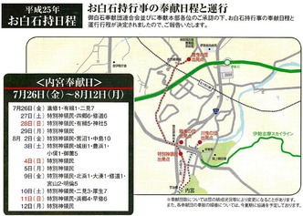 お白石持行事 内宮奉献日
