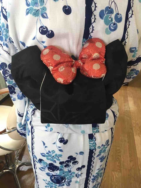 ミッキー帯❤️ミニー帯❤️ミッキー結び浴衣の着付けも北千住