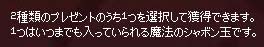 2種類のプレゼント
