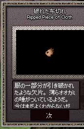 破れた布切れ