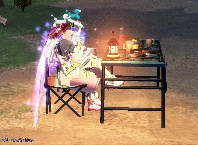 発光する椅子