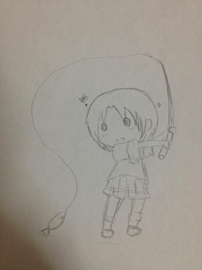 釣りしてるあすさん