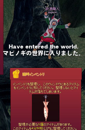 マビノギの世界に入りました。