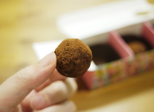 「すみれファンファーレ」の簡単トリュフ風チョコ