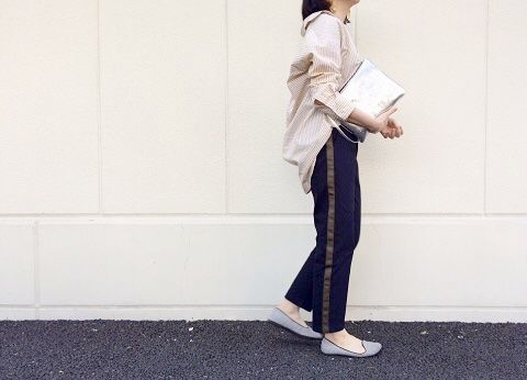 GUの「サイドラインパンツ（KJ）」の穿き心地！キレイめなスポーツ