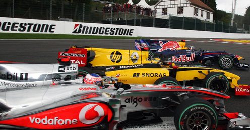 バトン、クビサ、ヴェッテル、F1ベルギーGP