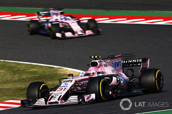 エステバン・オコンとセルジオ・ペレス(フォース・インディア):2017年F1日本GP