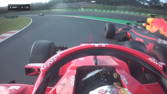 ベッテルとフェルスタッペンの衝突をベッテルの車載カメラから:2018年F1日本GP