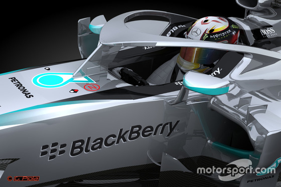 メルセデスが考案したF1の保護コックピット(キャノピー)