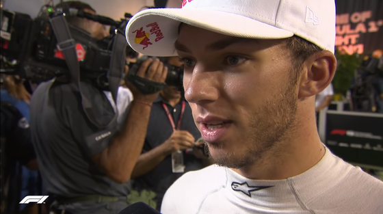 ピエール・ガスリー(トロ・ロッソ・ホンダ)2018年F1シンガポールGP