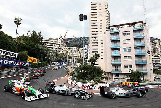 ミハエル・シューマッハ、ニコ・ロズベルグ、エイドリアン・スーティル、モンテカルロ、2010年F1モナコGP