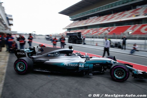 メルセデスF1 W08:F1テスト2017年3月8日