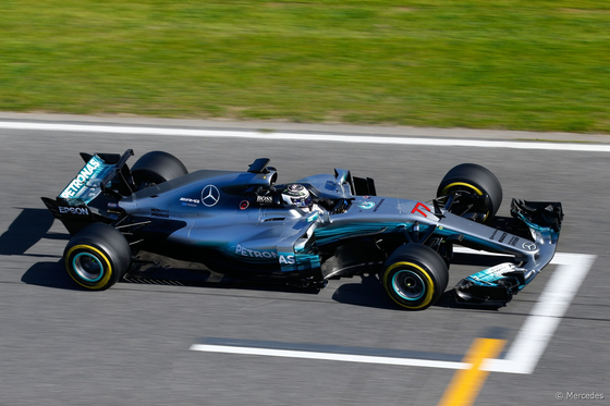 ヴァルテリ・ボタス(メルセデス)バルセロナF1テスト2017年3月7日