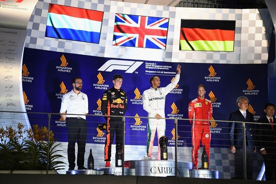 フェルスタッペン、ハミルトン、ベッテル
