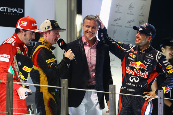 フェルナンド・アロンソ、キミ・ライコネン、デイヴィッド・クルサード、セバスチャン・ベッテル、2012年F1アブダビGP