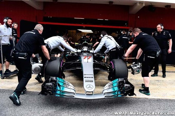 メルセデスF1 W08:F1テスト2017年3月8日