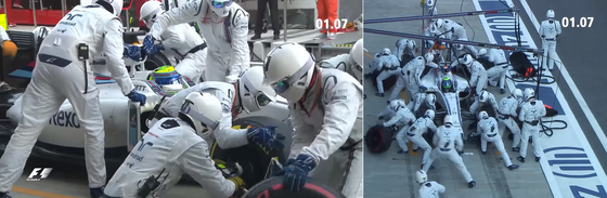 ウィリアムズのピットストップ: 2016年F1ロシアGP