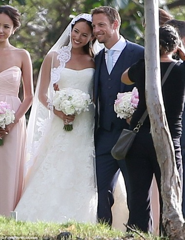 道端ジェシカとジェンソン・バトンの結婚式、ハワイ