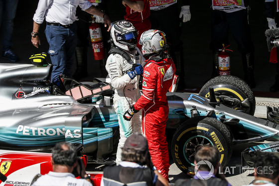セバスチャン・ベッテル、ヴァルテリ・ボタス:2017年F1ブラジルGP