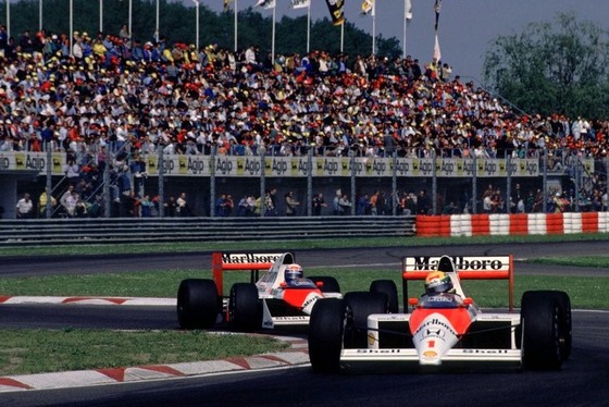 アイルトン・セナ、アラン・プロスト(マクラーレン・ホンダ)、1989年F1サンマリノGP
