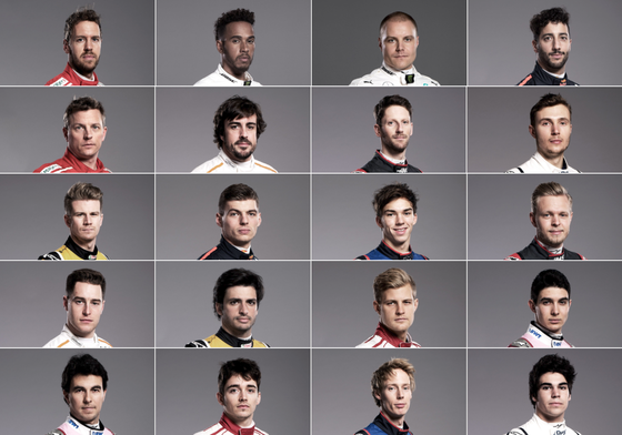 2018年F1ドライバー