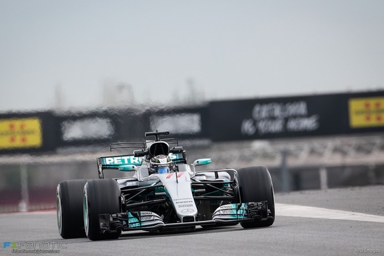 メルセデスF1 W08:F1テスト2017年3月8日