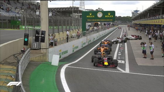 2018年F1ブラジルGPフリー走行1回目スタート