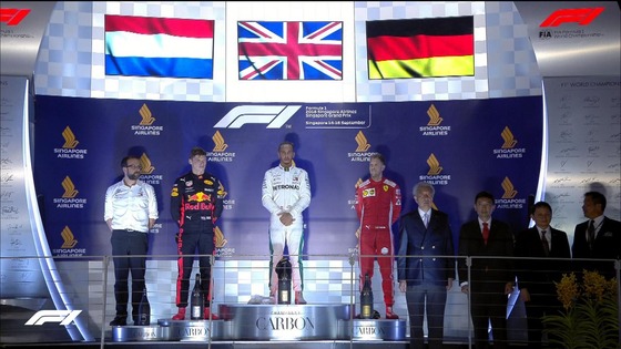 フェルスタッペン、ハミルトン、ベッテル