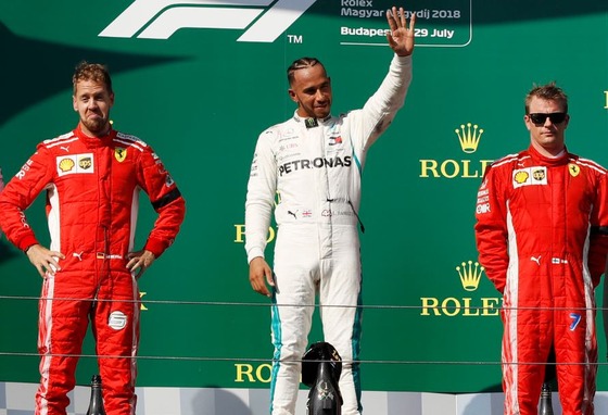 ベッテル、ハミルトン、ライコネン:2018年F1ハンガリーGP
