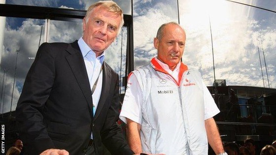 FIA会長マックス・モズレーとロン・デニス:2007年F1ベルギーGP