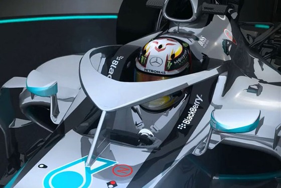 メルセデスが考案したF1の保護コックピット(キャノピー)