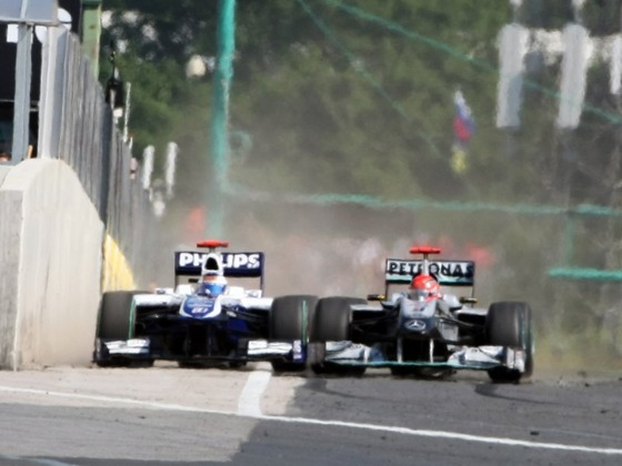 ルーベンス・バリチェロ、ミハエル・シューマッハ、2010年F1ハンガリーGP