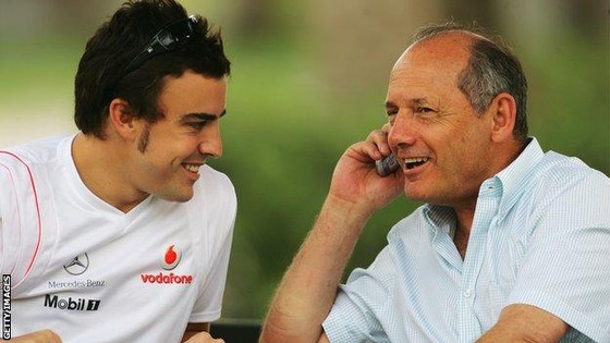 フェルナンド・アロンソとロン・デニス