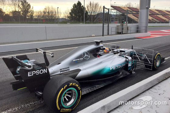 ルイス・ハミルトン(メルセデスF1 W08)F1テスト
