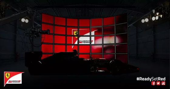 フェラーリF1マシン発表前の写真