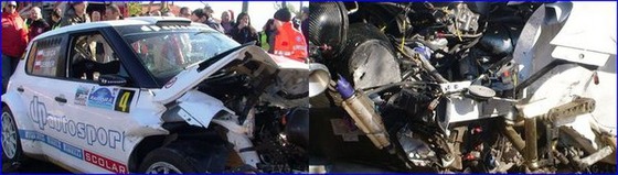 クビサ、ラリーで大クラッシュ!
