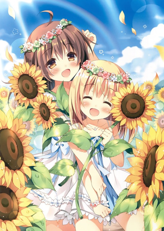 【２次】花と一緒に描かれている可愛い女の子の二次画像　その２【非エロ】