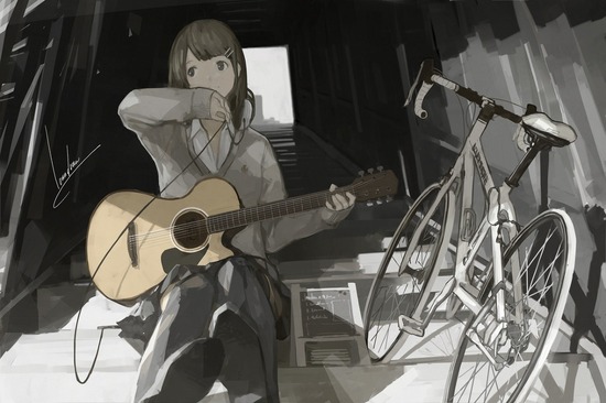 【２次】楽器を持った可愛い女の子の二次画像【非エロ】