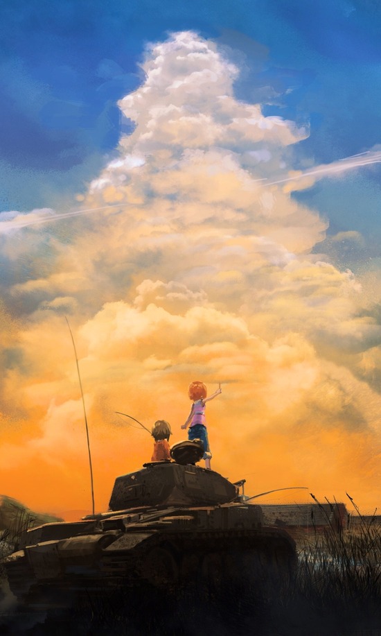 【２次】朝焼け空、夕焼け空が綺麗な二次画像　その２【非１８禁】
